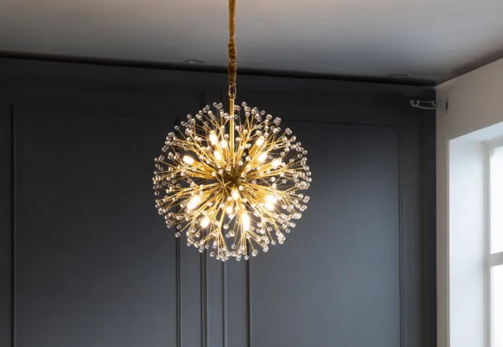 globe ball chandelier